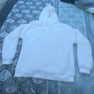 Fuzzy white sweater